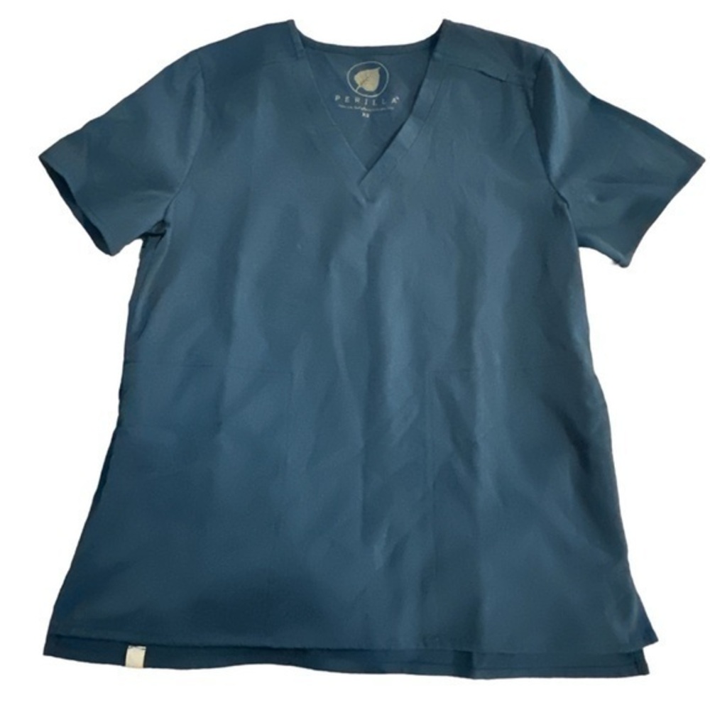 Perilla Dark Blue Scrub Top Hospital Medical Nurse Doctor Size XS NWOT #6670